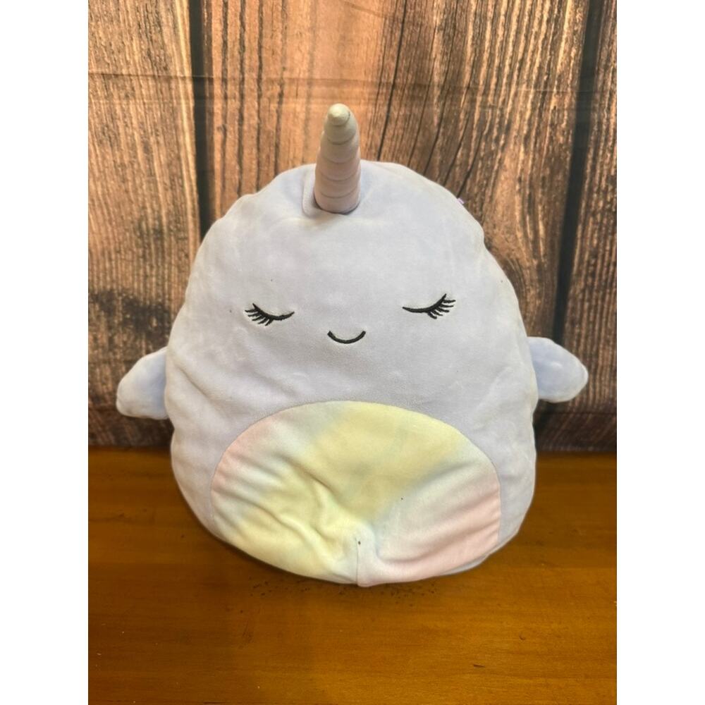 Squishmallows Naomi the Narwhal Plush Stuffed Animal Medium 11"
